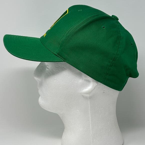 John Deere Hat Baseball Cap Green Farmer Farming Tractor Logo 6 Panel Snapback - Picture 9 of 12